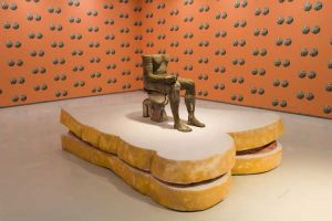 Sarah Lucas, Sandwich, 2004-20. Courtesy the artist and Sadie Coles HQ, London. © Sarah Lucas.