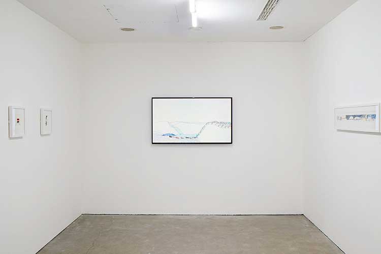 Installation view, Britta Marakatt-Labba: Under the Vast Sky, (2022).© Ikon Gallery. Photo: Stuart Whipps.