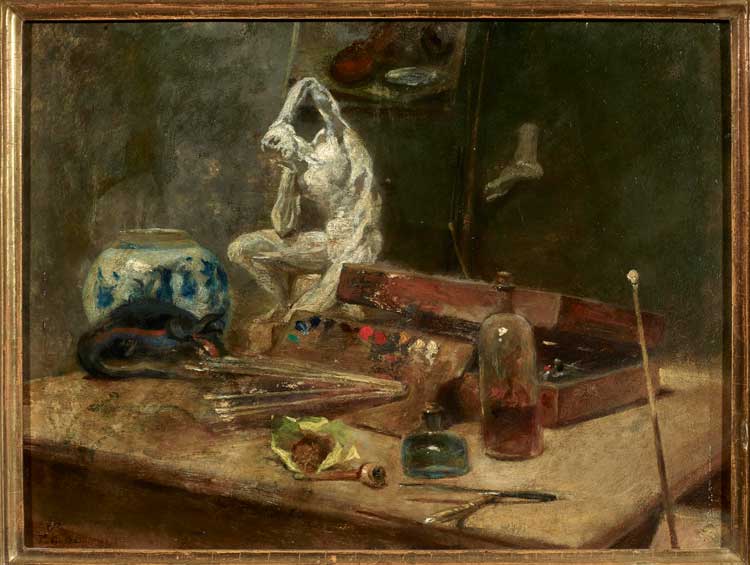 Absent Artists: Jean Claude Dumont. Still Life in Artist's Studio.