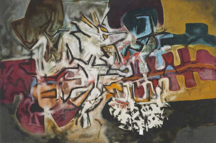 Aubrey Williams. Shostakovich Symphony no.12, Opus 112, 1981. © Aubrey Williams Estate.