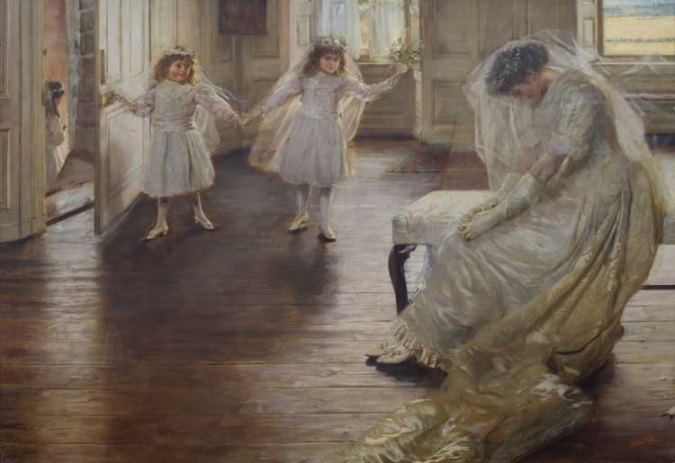 John Henry Lorimer. The Eleventh Hour, oil on canvas, c1894. Private Collection. Photo: Nick Haynes.