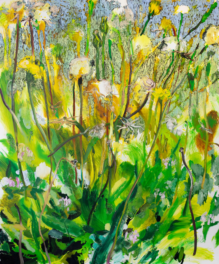 Doron Langberg, Ragwort, 2021. Oil on linen, 243.8 x 203.2 cm. © Doron Langberg. Courtesy the artist and Victoria Miro.