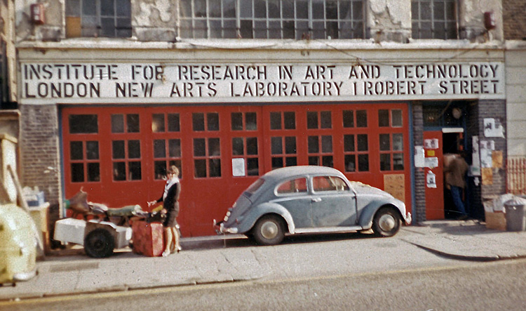 The Robert Street’s Lab red doors. Photo courtesy Pamela Zoline