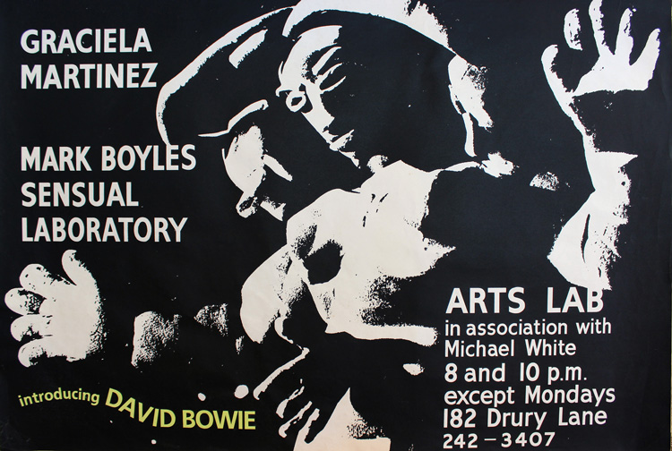 Martinez, Boyles Sensual Laboratory, poster 1967, designer unrecorded. Courtesy Andrew Sclanders/BeatBooks.com