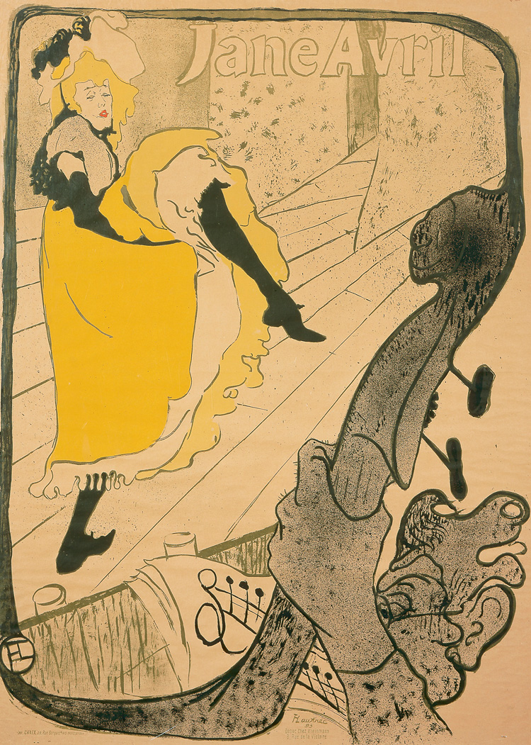 Henri de Toulouse-Lautrec. Jane Avril at the Jardin de Paris, 1893. Photo © Musée d'Ixelles-Bruxelles / Courtesy of Institut für Kulturaustausch, Tübingen.