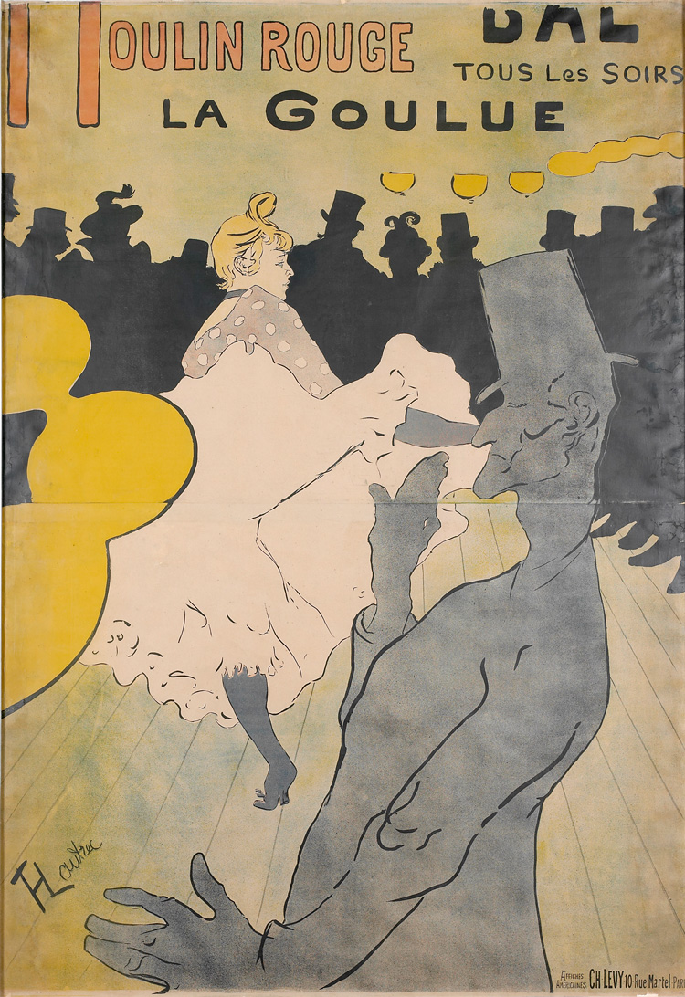 Henri de Toulouse-Lautrec. Moulin Rouge – La Goulue, 1891. Photo © Musée d'Ixelles-Bruxelles / Courtesy of Institut für Kulturaustausch, Tübingen.