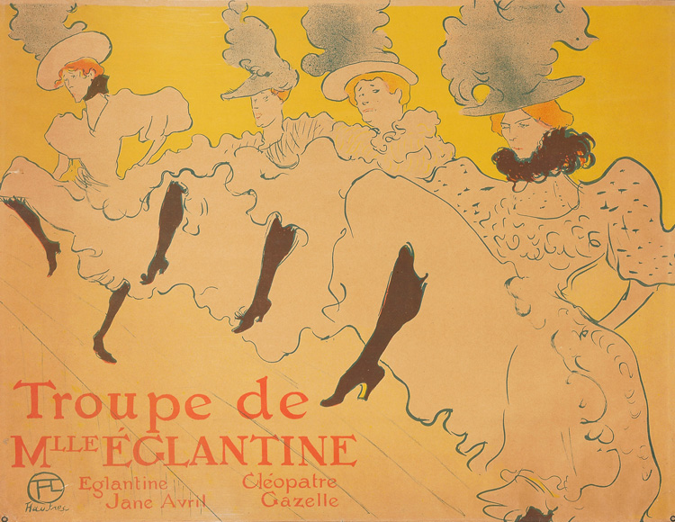 Henri de Toulouse-Lautrec. The troupe of Mademoiselle Eglantine, 1896. Photo © Musée d'Ixelles-Bruxelles / Courtesy of Institut für Kulturaustausch, Tübingen.