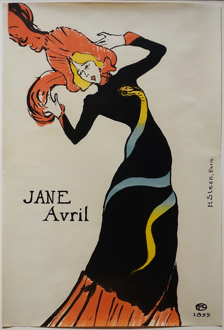 Henri de Toulouse-Lautrec. Jane Avril, 1899. Photo © Musée d'Ixelles-Bruxelles / Courtesy of Institut für Kulturaustausch, Tübingen.