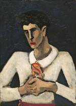 Helmut Kolle. Young Man with a Coloured Scarf, c1930. © Kunstsammlungen Chemnitz - Museum Gunzenhauser, Stiftung Gunzehauser.