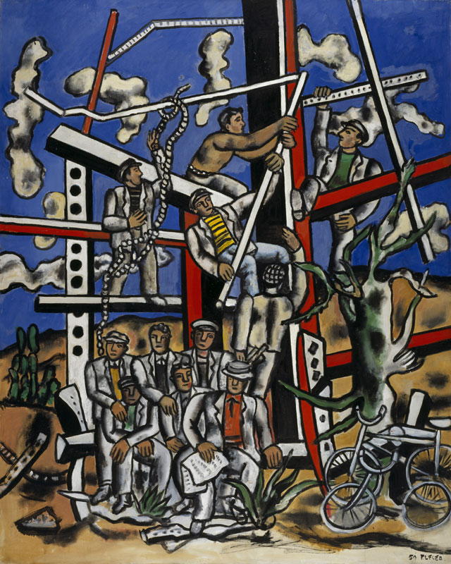 Fernand Léger. Study for The Constructors: The Team at Rest, 1950. Oil on canvas, 162 x 129.5 cm. Scottish National Gallery of Modern Art, Edinburgh. © ADAGP, Paris and DACS, London 2018. Photo: Antonia Reeve.