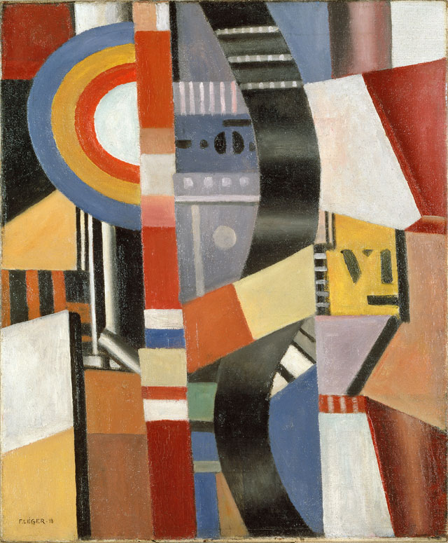 Fernand Léger. The Disc, 1918. Oil on canvas, 65 x 54 cm. Museo Nacional Thyssen-Bornemisza, Madrid. © ADAGP, Paris and DACS, London 2018. Provenance: Museo Nacional Thyssen-Bornemisza, Madrid.