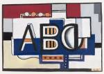 Fernand Léger. ABC, 1927. Gouache on paper, 19.4 x 27.8 cm. Tate: Presented by Gustav and Elly Kahnweiler 1974, accessioned 1994. © ADAGP, Paris and DACS, London 2018.