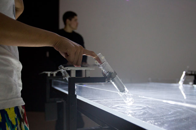 Rafael Lozano-Hemmer, Pulse Tank, 2008. Installation view, Beall Center, University of California, Irvine, California, United States, 2010. Photo: Antimodular Research.