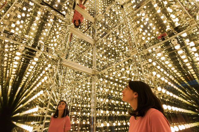 Lee Bul. Via Negativa II, 2014. Installation view at Hayward Gallery, London 2018 (interior detail) © Lee Bul 2018. Photograph: Mark Blower.