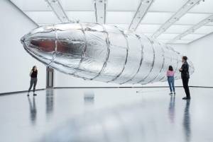 Lee Bul. Willing To Be Vulnerable - Metalized Balloon, 2015-2016. Installation view at Hayward Gallery, London 2018 © Lee Bul 2018. Photograph: Linda Nylind.