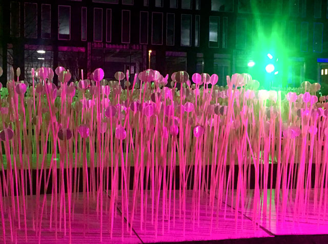 Rami Bebawi / KANVA: Entre les rangs. Lumiere London 2018. Photograph: Alice Malik.