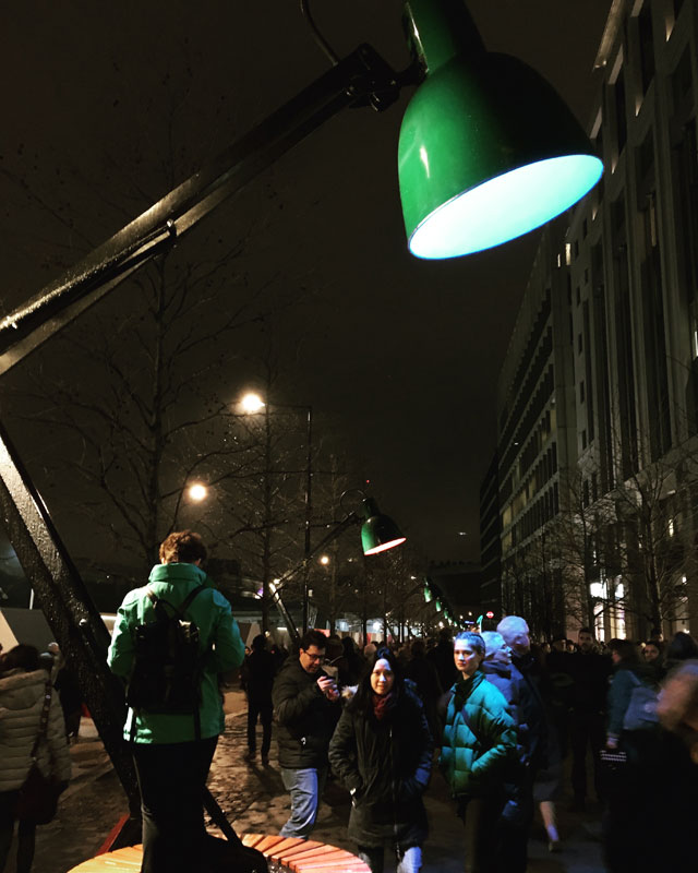 TILT: Lampounette. Lumiere London 2018. Photograph: Veronica Simpson.