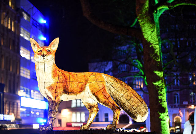 Lantern Company with Jo Pocock: Nightlife. Lumiere London 2018. Photograph: Veronica Simpson.