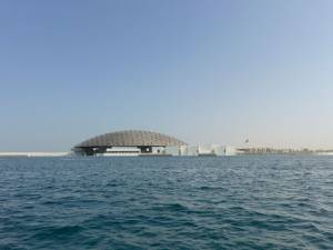 Louvre Abu Dhabi, Exterior view © Louvre Abu Dhabi. Photograph: Roland Halbe.