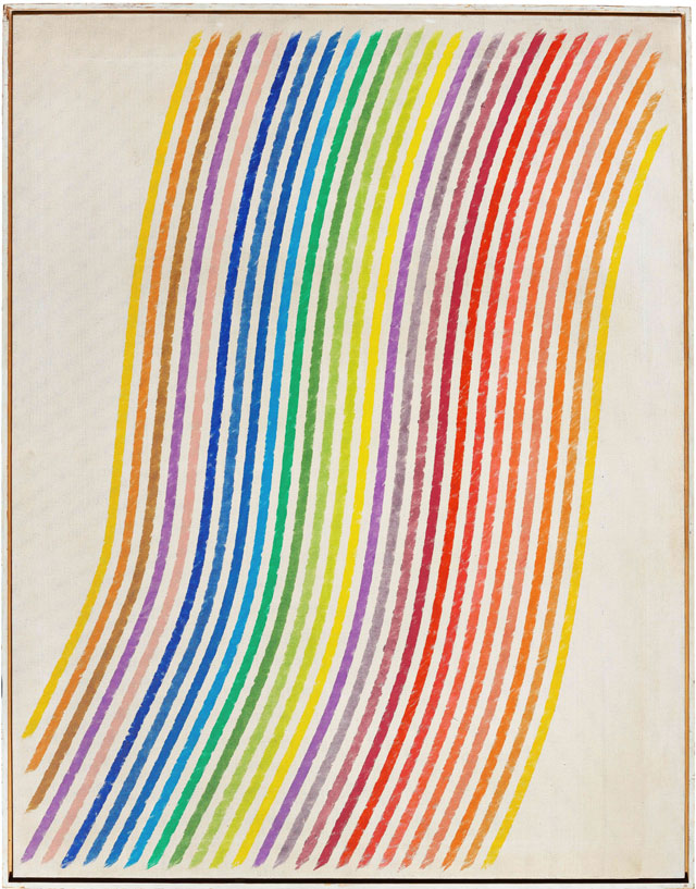 Piero Dorazio (1927-2005). Arc en Ciel, 1965. Oil on canvas, 180 x 140 cm. Courtesy Mazzoleni.