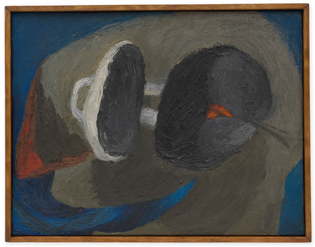 Lee Lozano. No title, c1962. Oil on canvas, 20.3 x 26.6 cm. © The Estate of Lee Lozano. Courtesy the Estate and Hauser & Wirth.