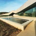 Two pools reflect the façade and the Dordogne sky. Photograph: Veronica Simpson