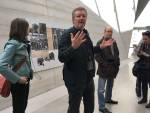 Kjetil Thorsen, co-founder of Snohetta, in the central hallway. Photograph: Veronica Simpson.