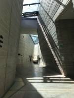 Central hallway: The simplicity of forms, daylighting and scale conjure the atmosphere of a temple. Photograph: Veronica Simpson.