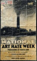 <em>Programme of Events Flyer, National Art Hate Week</em>, 2009. Copyright Out of Control: The Militant Art Hate Tendency 2011. Courtesy of the L-13 Light Industrial Workshop, Clerkenwell.