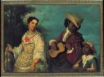 Attributed to Juan Rodriguez Juárez. De mulatto y mestiza, produce mulatto es torna atrás (Mulatto and Mestiza Produce a Mulatto Return-Backwards), c. 1715. Oil on canvas. Collection JAPS, Mexico