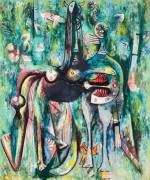 Wifredo Lam. Dark Malembo, God of the Crossroads, 1943. The Rudman Trust. © SDO Wifredo Lam.