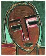 Wifredo Lam. Self-Portrait, III, 1938. Private collection, Paris. © SDO Wifredo Lam.