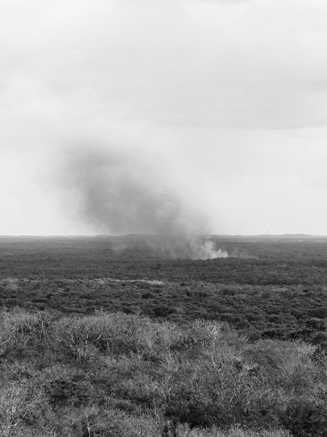 Marten Lange. Smoke, from Chicxulub, 2016.