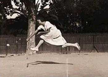 Jacques Henri Lartigue, Album 1911, Tennis player. Gelatin silver print. Photograph JH Lartigue © Ministère de la Culture-France/A.A.J.H.L.