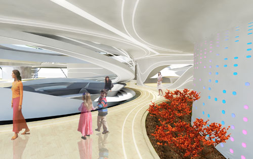 Interior view. Laboratory for Visionary Architecture (LAVA) Asia Pacific. <em>Home of the Future</em>, 2011.