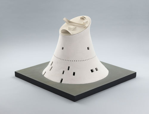 Le Corbusier (Charles-Édouard Jeanneret). Assembly, Chandigarh. 1961-64. Model of the roof structure, 1964. Plaster and painted wood. 81 x 114.5 x 115.5 cm. The Museum of Modern Art. Gift of Barbara Jakobson and the Architecture & Design Purchase Fund, 2010. © 2013 Artists Rights Society (ARS), New York/ADAGP, Paris/FLC.