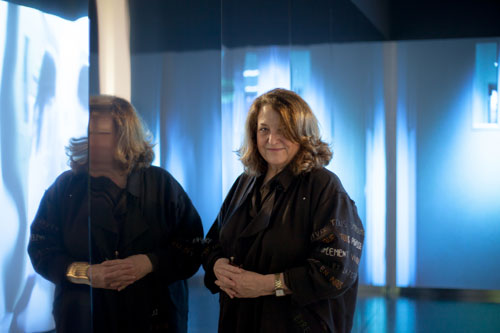 Lynn Hershman Leeson at ZKM, Karlsruhe 2014. Photograph: Daniel Fidelis Fuchs. © ZKM Centre for art and media.