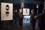 Lynn Hershman Leeson. Exhibition view, Civic Radar, in the foreground Peter Weibel, Board of Directors of ZKM.