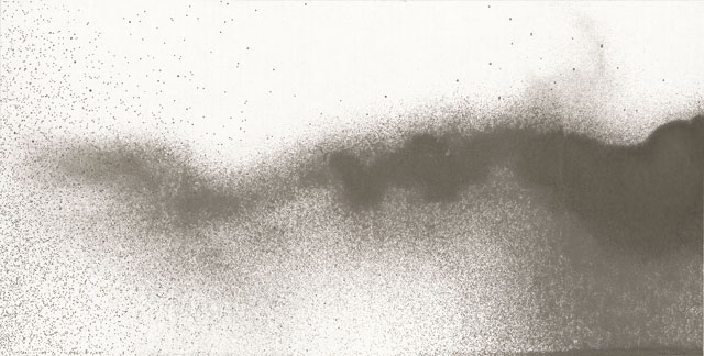 Li Huasheng. 1364. 2013. Ink on paper, 27 1/8 x 53 ¾ in (69 x 136.5 cm). Image courtesy Mayor Gallery.