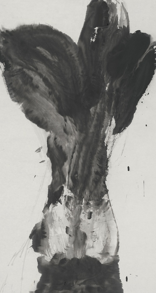 Li Jin 李津. Vegetable #2 素2号, 2015. Ink on paper 纸本水墨, 70 7/8 x 38 5/8 in (180 x 98 cm).