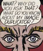 Roy Lichtenstein, <i>Image Duplicator</i>, 1963. Magna on canvas. 61.0 x 50.8 cm / 24 x 20 inches. Collection Charles Simonyi, Seattle © Estate of Roy Lichtenstein/DACS 2004