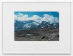 Richard Long. Engadine Line, 2013. Photographic print + text, 47.5 X 71.5 cm (plus text inscription beneath). © the artist; Courtesy, Lisson Gallery, London.