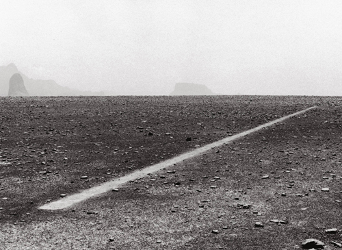 Richard Long. <em>A Line Made by Walking</em>, 1967.