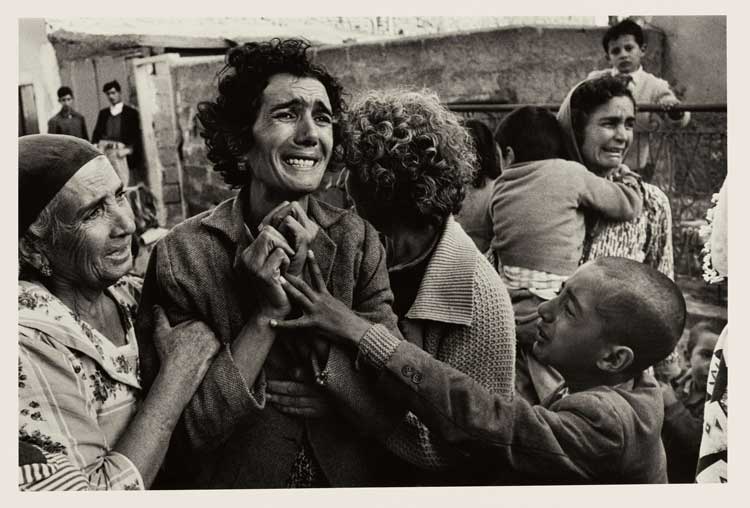 Don McCullin, A Turkish woman mourning the death of her husband, Cyprus, 1964. © Don McCullin. Courtesy the artist and Hauser & Wirth.