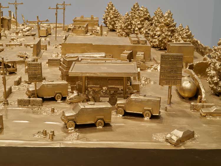 Khalil Robert Irving, New Nation (States) Battle of Manassas, 2014. Installation view, Monuments, The Geffen Contemporary at MOCA. Courtesy of The Museum of Contemporary Art (MOCA) and The Brick. Photo: Fredrik Nilsen.