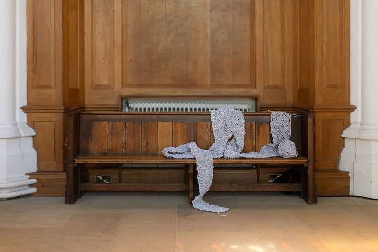 Natalia Millman, Letters to Forever, 2025, installation view, St Peter's Church, St Albans, Hertfordshire, 6-28 August 2025. Photo: Rob Harris.