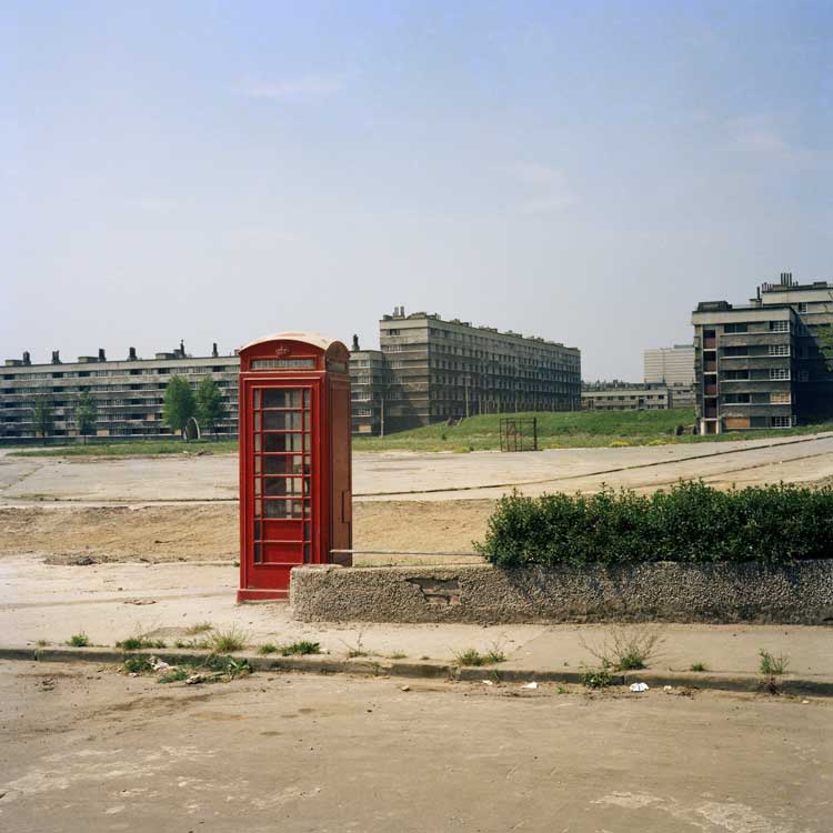 Peter Mitchell, The Kitson House telephone, Quarry Hill Flats, 1978. © Peter Mitchell.