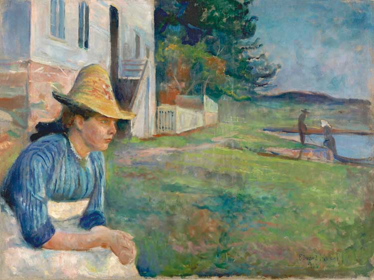 Edvard Munch, Evening,1888. Oil on canvas. © Museo Nacional Thyssen-Bornemisza.