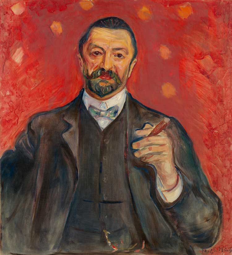 Edvard Munch, Felix Auerbach, 1906. © Van Gogh Museum, Amsterdam (Vincent van
Gogh Foundation).
