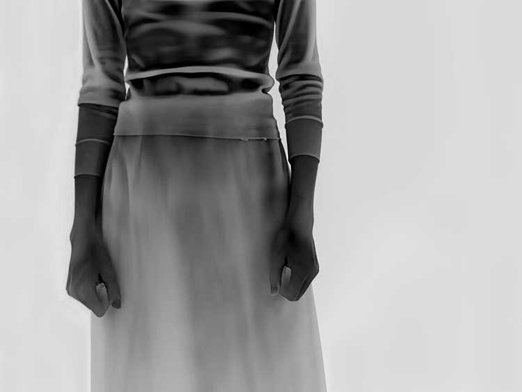 Yulia Mahr. About Sarah I, 2024. Lens based work on Somerset paper, 150 x 200 cm. Courtesy of Artist.